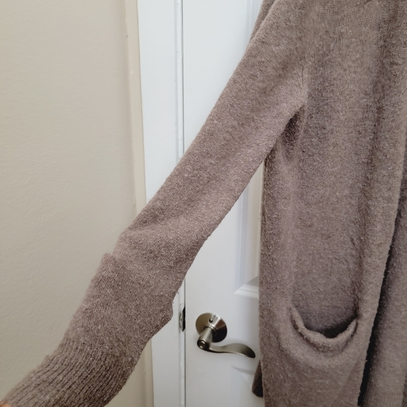 Madewell Merino Wool & Alpaca blend/mix long sleeve open cardigan with pockets - Picture 7 of 10